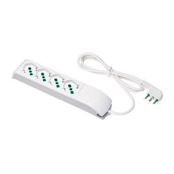 410110 Power strip with 4 outputs 2P+E 16A 1.5 m cable 3G1 H05Vv-F