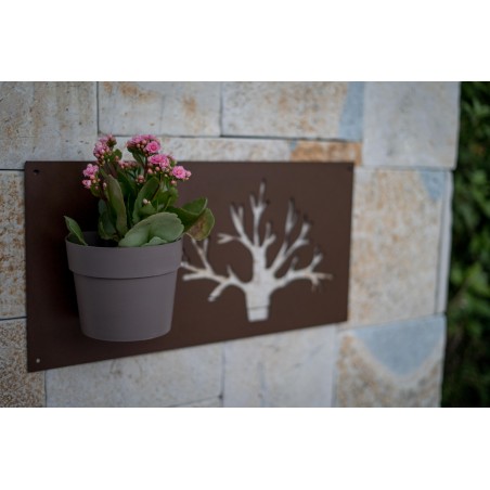 Pannello in Lamiera Baum Cm 60 × 30 Sp. 1,5 Mm Corten Tecnokit