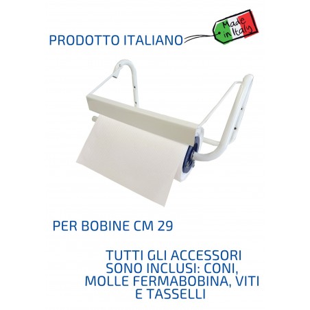 Dispenser Bobina a Muro per Bobine da Cm 29 Tecnokit