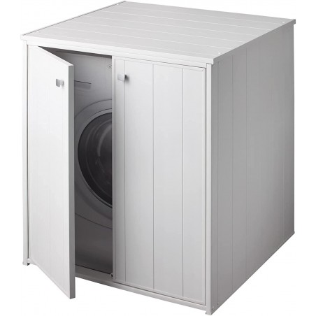 Coprilavatrice universale in PVC 77x71x94 cm – Mobile due ante – Interno e esterno – Negrari