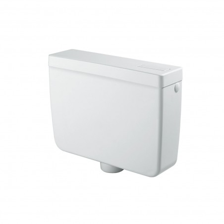 Cassetta WC esterna bassa Pratika capacità 8 litri 50x40 cm ABS start-stop – Bianca – Negrari