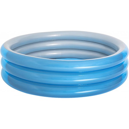 Bestway Piscine Bleu/Argent 51043 Ronde 3 Anneaux 201X53 Cm