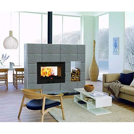 Double-sided ventilated wood-burning fireplace insert L-60 Fratelli Lerda