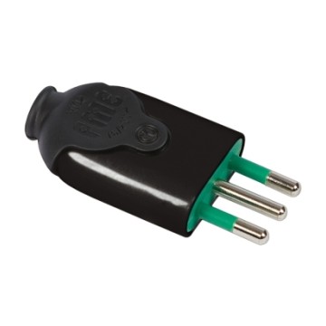 80011 Straight Plug S11 Black