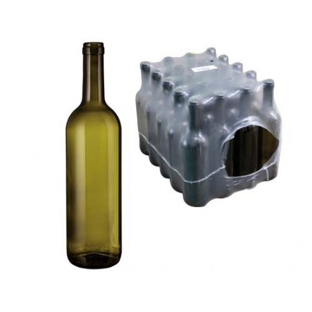 Bottiglie Bordolesi in Vetro Scuro 750 ml Confezione 20 Pz