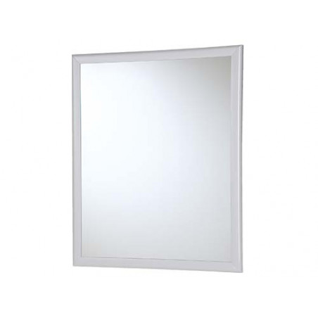Specchio per Bagno Bianco Rettangolare Cornice in ABS 50x60 cm