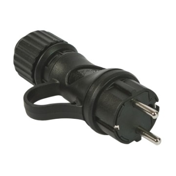 80052 Hi-Pro French/German Straight Plug 2P+E 16A Ip44