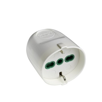 81050 Socket 2P+E 16A Bipasso Italian/German White