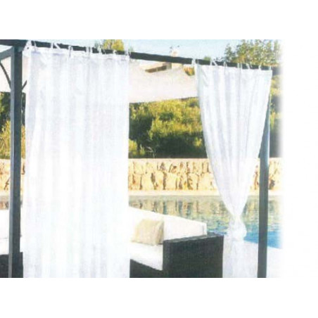 Tenda Velo per Gazebo in Poliestere 150x280 cm Bianco