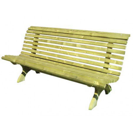 Panchina in Legno Impregnato Lasa Green Park 180x65x80 cm