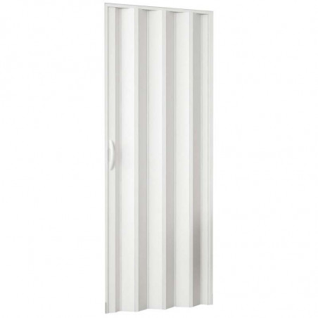 Porta a Soffietto Scorrevole in Pvc da Interno 82x210 cm Bianco