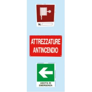 87 Firefighter Attack Indication Sign Aboveground
