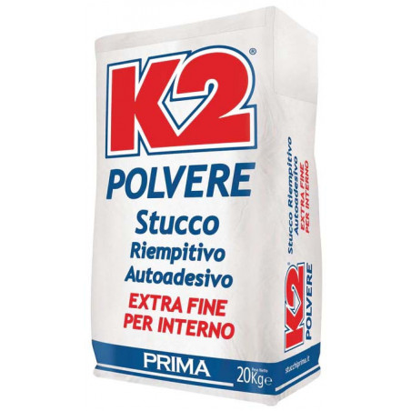 Stucco K2 Extra Fine per Interno in Polvere 20 kg