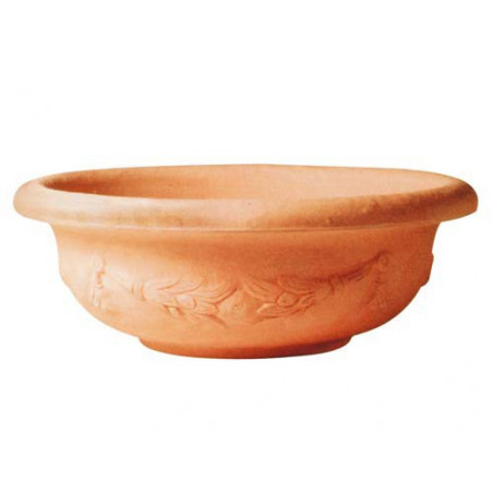 Vaso Ciotola in Resina Color Terracotta Pantelleria Impruneta Ø 35 cm