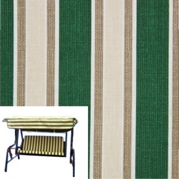 Cushions + Green Multi-lined Cloth Dondolo 2P Xtra