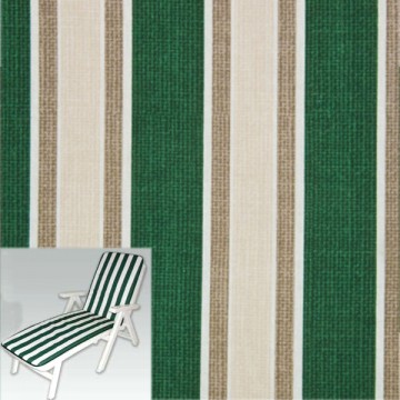 Cuscino Multiriga Verde Lettino 78+110X55X3 Xtra