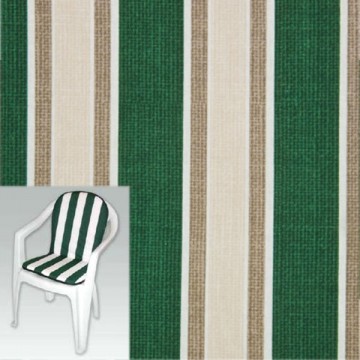 Monobloc Green Multi-Stripe Cushion 80+43X3 Xtra