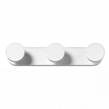 Porte-manteau 3 places rond blanc Eliplast