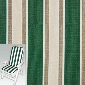Green Multi-Line High Chair Cushion 70+42X44X3 Xtra