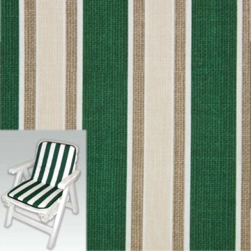 Multi-Line Green Low Chair Cushion 49+40X44 Xtra