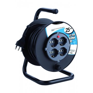 Cable reel 4 DIY sockets 10/16A+E 3X1.5 25 m Art. 49027