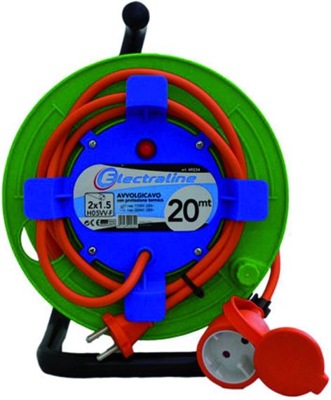 Cable reel Garden Socket+Spin 16A 2X1,5 Mt. 20 Art. 49234