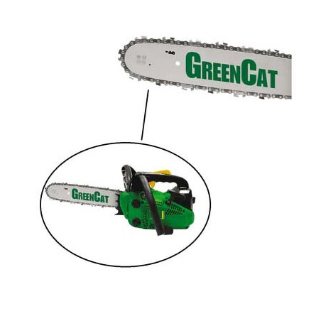 Kit Carving Barra + Catena + Pignone per Motoseghe Green Cat GC25