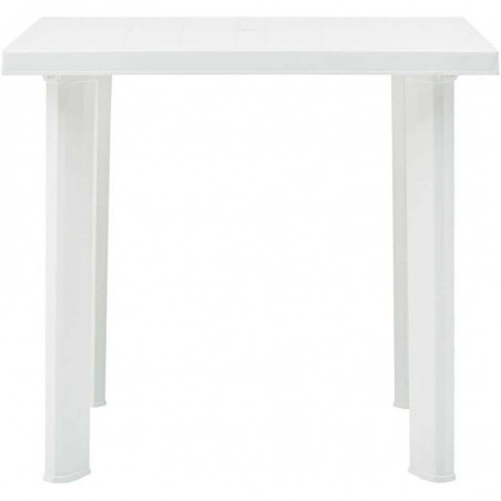 Tavolo in Resina da Esterno-Giardino Fiocco Bianco 80x75 cm