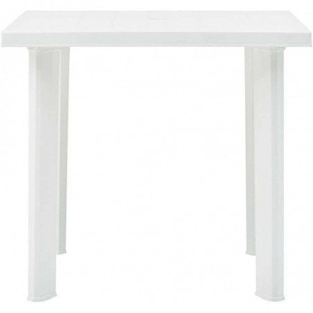 Tavolo in Resina da Esterno-Giardino Fiocco Bianco 80x75 cm