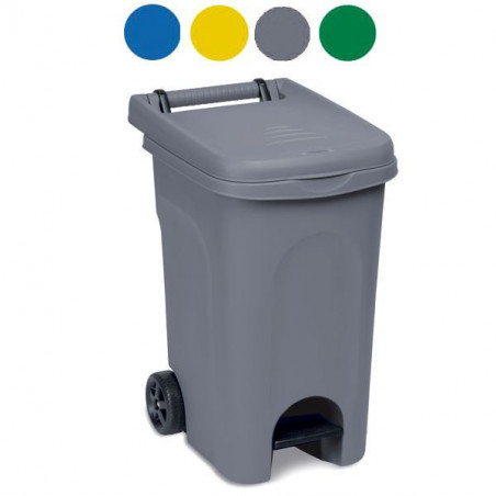 Bidone Urban Quadro C/Pedale Blu L 60 Stefanpl