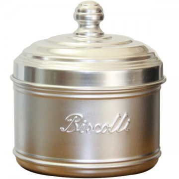 Aluminum Biscuit Jar cm 16 h 11 Ottinetti