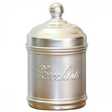 Aluminum sugar jar cm 10 h 12 Ottinetti