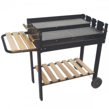 Barbecue Rettangolare Base Legno 73X50 h 83 Lapillo 00065