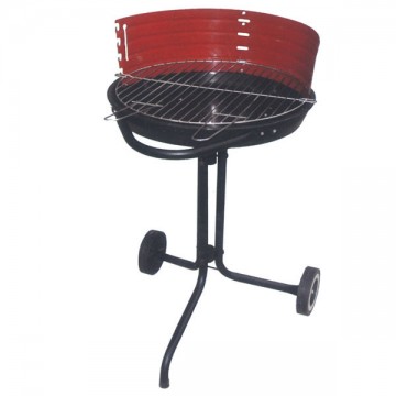 Round Barbecue with Wheels 55 h 70 Lapillo 00710