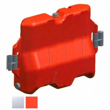 Red Plastic Protective Barrier 113X40 h 75