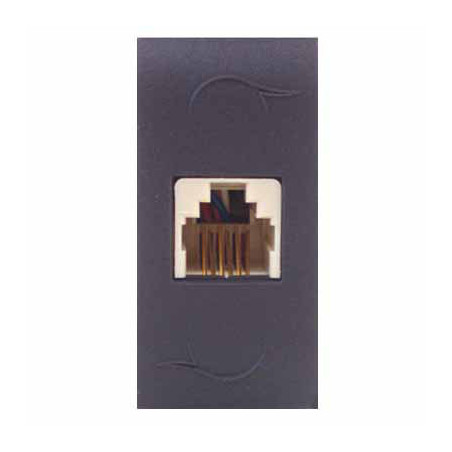 Frutto Comfort Presa Telefono Plug 6/4 Antracite