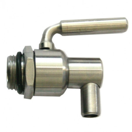 Rubinetto Fusto Alimenti 3/8" Girev.Inox Salvagoc.