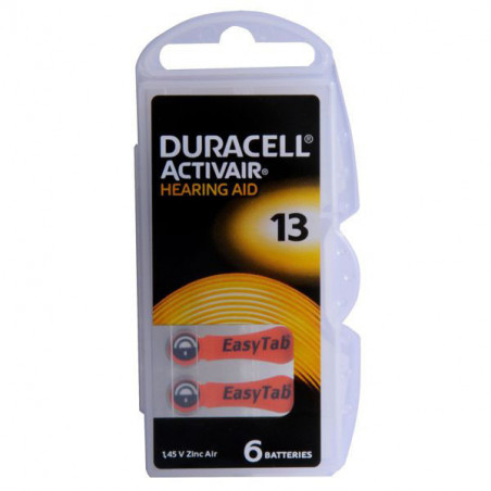 Pila Bottone Hearing Aid Pz 6 Da13 Duracell