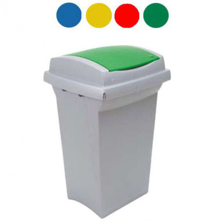 Bidone Recycling Blu L 50 43X39 H 68 Ics