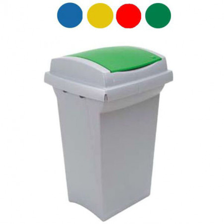 Bidone Recycling Rosso L 50 43X39 H 68 Ics