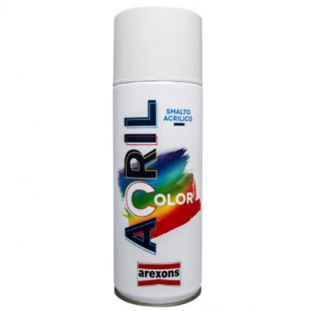 Smalto Acril Spray Bianco Opaco Arexons