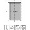 Casetta Esterni da Vivere Agnese 200x300 cm