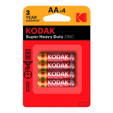 Pila Kodak Zinc Heavy-duty Stilo 4PZ AA