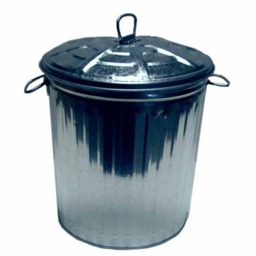 Tin Garbage Can with Cop. L 7 Ladydoc 06128