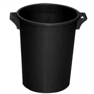 Black Waste Bin 41 h 36 L 35 Ics