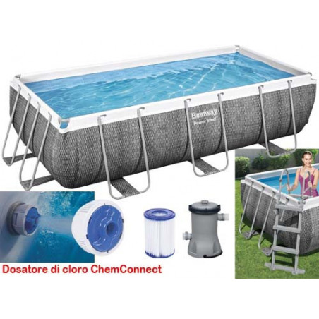 Piscina Rettangolare 412x201 Altezza 122 cm 56722