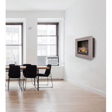 Wall bio-fireplace Asolo 1500W Black Tecno Air System