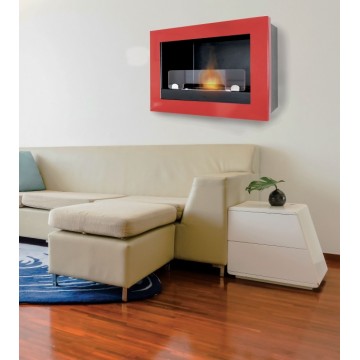 Treviso Wall Bio-Fireplace 2500W Steel Tecno Air System