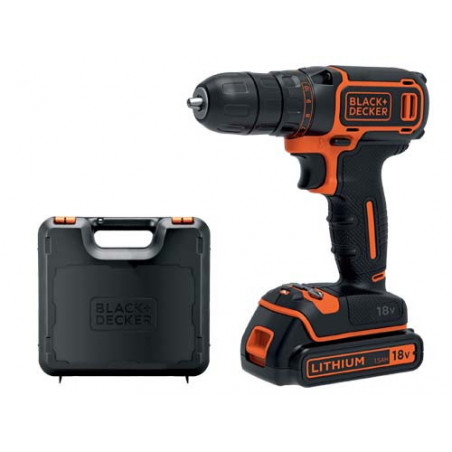 Trapano a Batteria Li Black+Decker 18V Bdcdc18 K