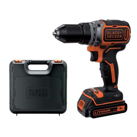 Trapano Black+Decker 18V Litio Bl 186 K